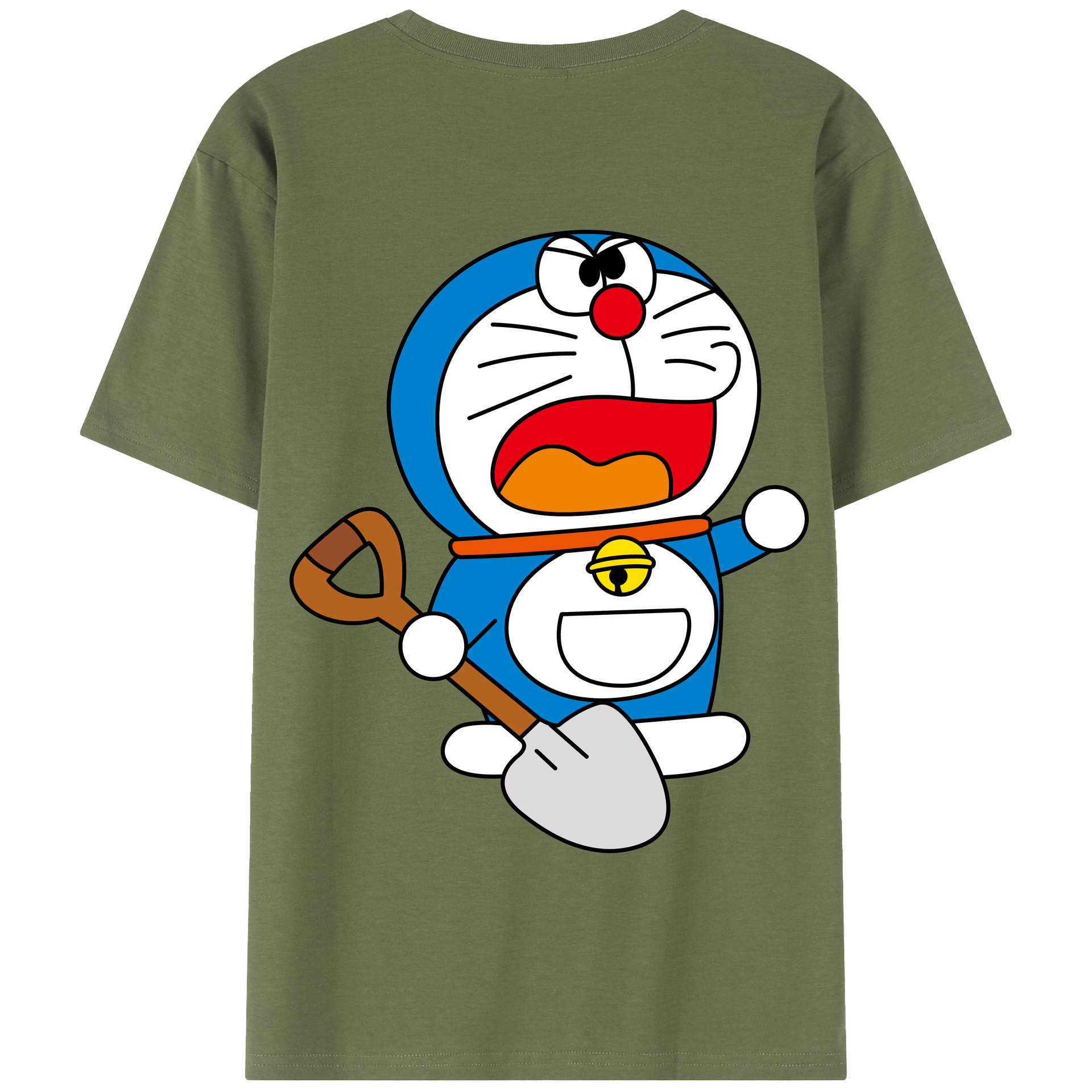 （画像用） ドラえもん Doraemon 綿100％半袖Tシャツ（背面プリント）